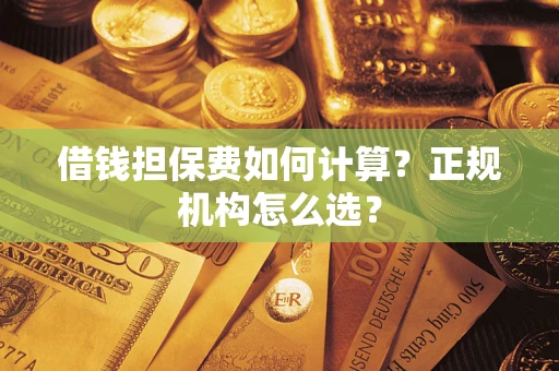 济南借钱担保费如何计算？正规机构怎么选？