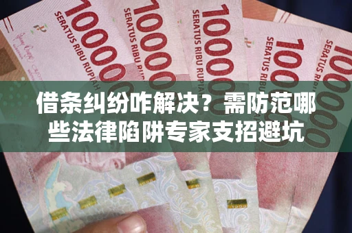 济南借条纠纷咋解决？需防范哪些法律陷阱专家支招避坑